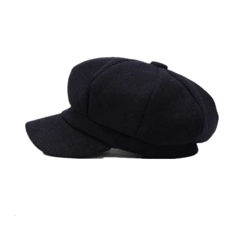 New Winter Sty Wens Octagonal Hat Casual Fashion Beret Spring Outdoor Newsboy Student Artist HatW251023