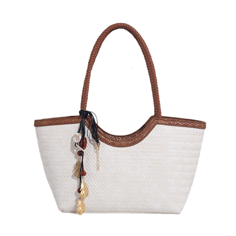 Luxury Brand Designer Bag Large Capacity Commuter Woven Bag For Women 2025 New High-End Sense Basket Bag Fashion Versatile Tote Bag