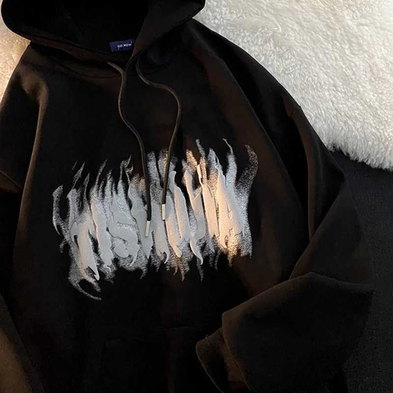 Autumn Goth Harajuku Graphic Pullover Hoodies Man Hip Hop Fashion Y2K Vintage Hoodie New Streetwear Printed Hooded SweatshirtT251023