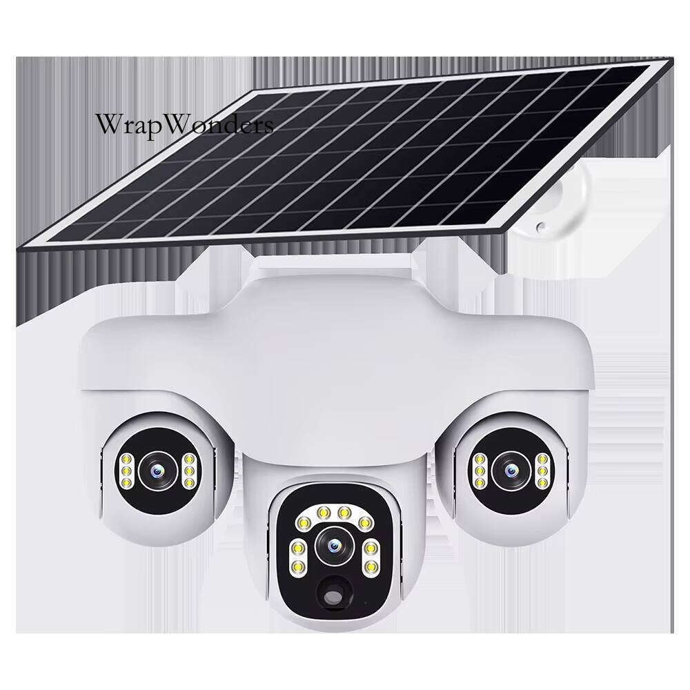 V380 Pro Outdoor Security Dual Lens 4G Sim Card 3 Video Power Wireless Wifi CCTV Solar Camera