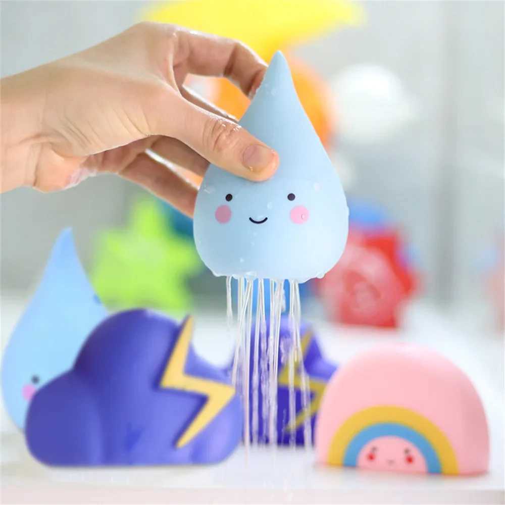 Baby Bathing Toy Kids Cute Weather Clouds Water Spray Sprinkler Bathroom Sprinkling Shower Swimming Water Toys For Children Gift J251023