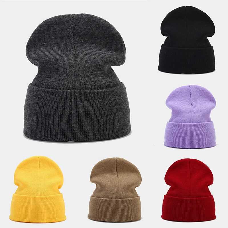 Unisex Winter Knit Beanie Soft Warm Solid Color Skull Cap for Men Women Outdoor Casual FashionXJ251023