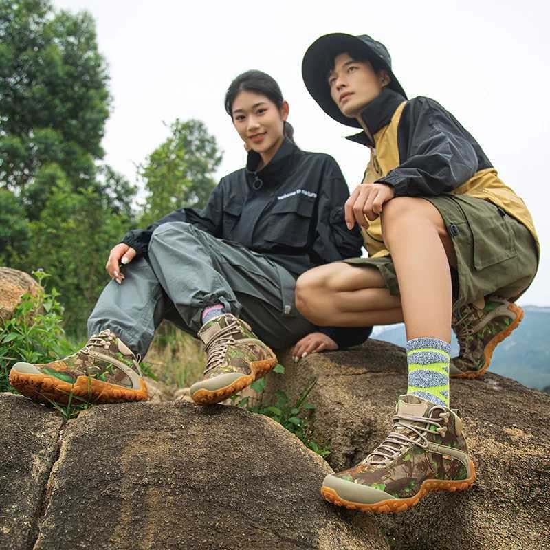 XIANGGUAN men hiking shoes outdoor waterproof hunting shoes camping tactical boots skid wear resistant rock climbing shoes women J251023