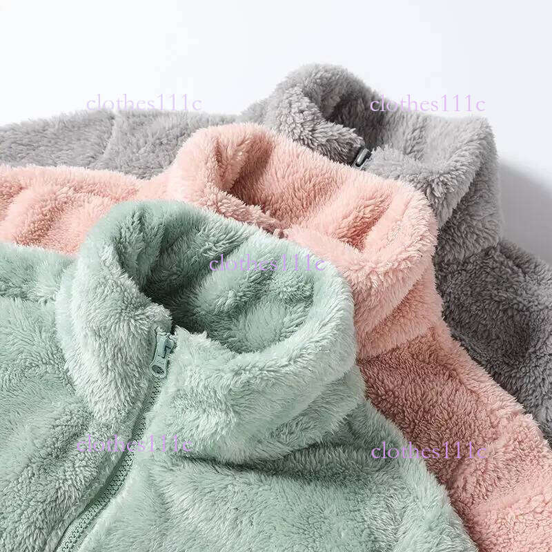 Thickened Coral Jacket Women's Autumn Winter High Collar Cardigan Fleece Lined Double Sided Veet Sweatshirt For Women