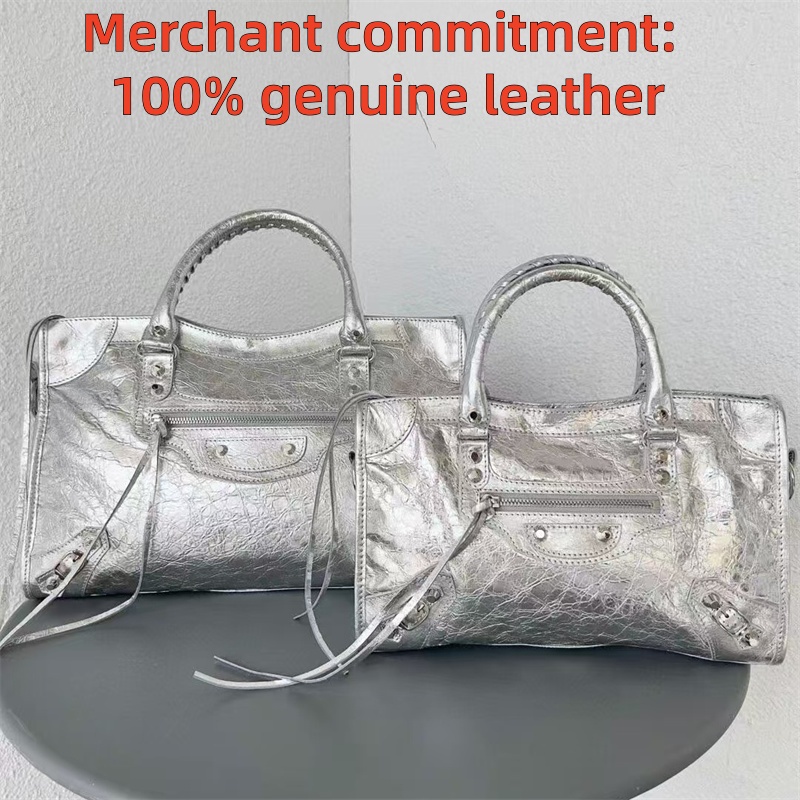 Genuine leather LE CITY tote bag Luxury handbags crossbody Designer bags totes Womens mens Shoulder rivet Motorcycle bag 10A quality suede bag fashion travel bag