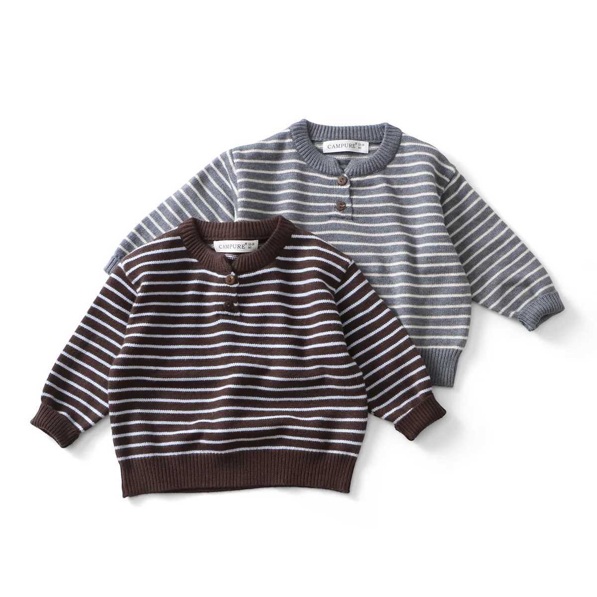 LILIIGIRL 2025 Kids Sweaters Striped Boys Knit Pullover Brief Style Boys Sweaters Casual Style Girls Knitwear 16 Y C251023