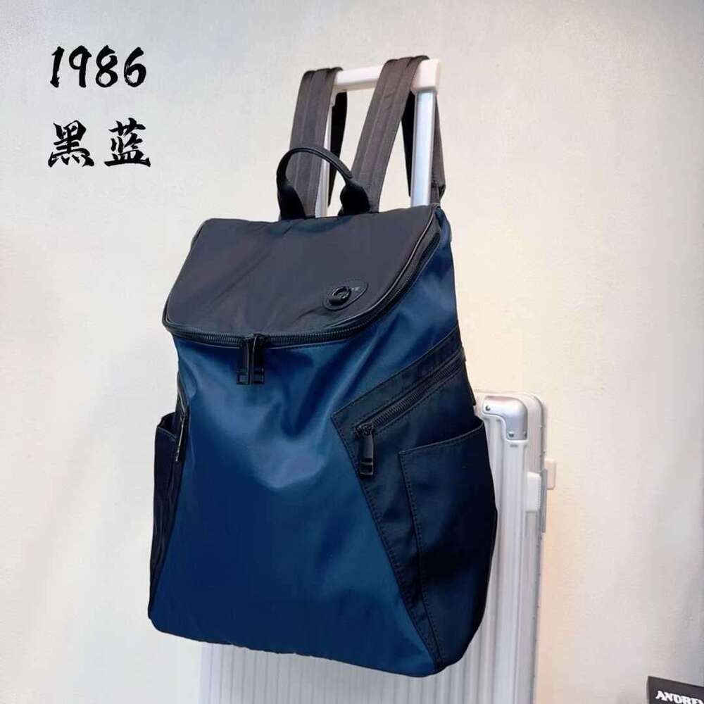 New Large Capacity Color Block Lightweight Waterproof Travel Commuter School Business Backpack Laptop Bag High Quality