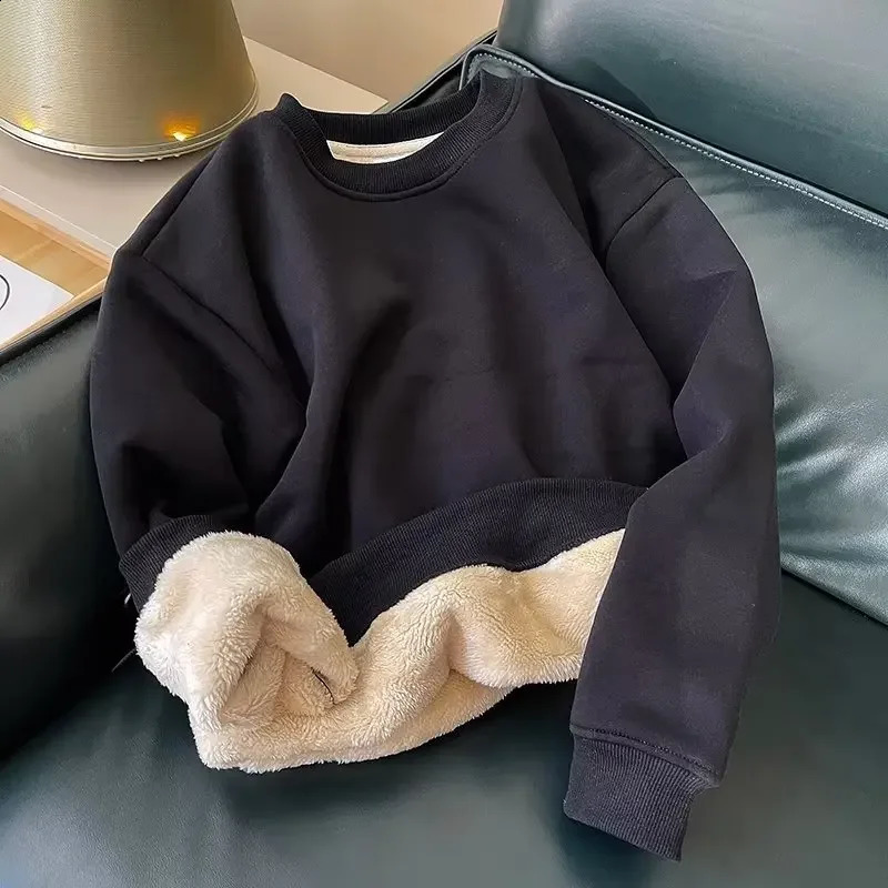 Autumn Winter Thickened Lamb Velvet Hoodie Sweatshirt Fleece Lined Sporty Casual Loose Jacket for Men Women Large Size 251022