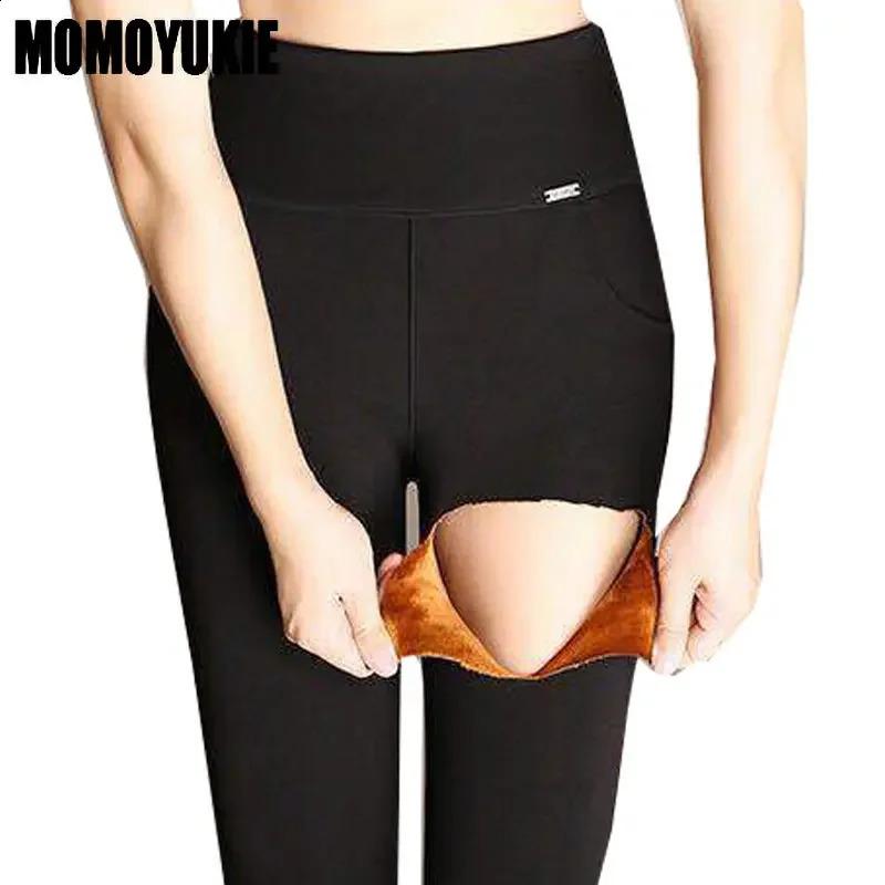 Womens Winter Warm Leggings thick women pants clothing Legging Leggins High Waist Skinny Trousers in outerwear 251022