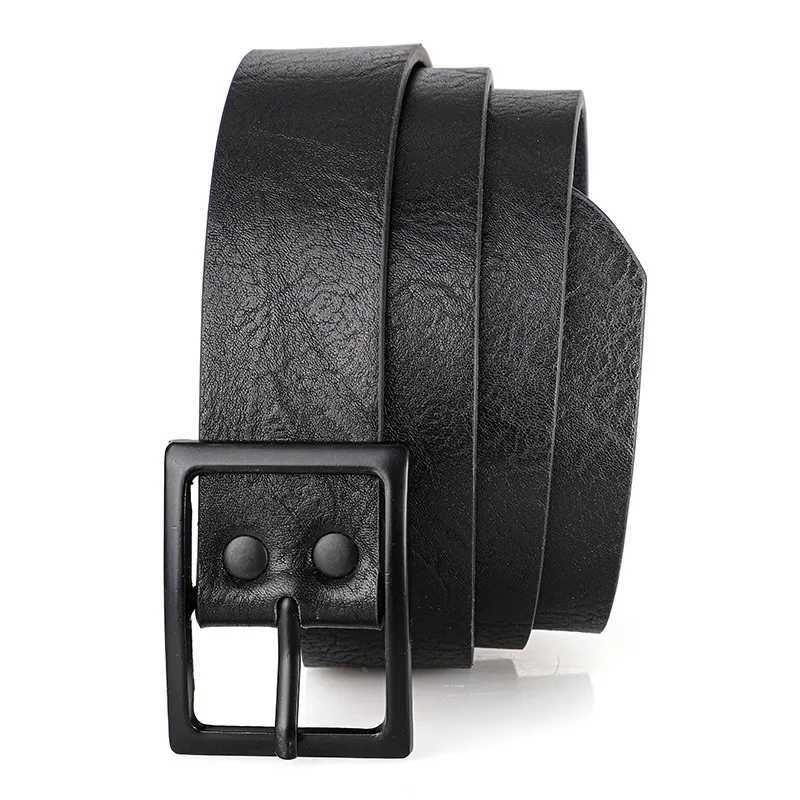 Fashion Leisure Simple Mens Belt HighQuality PU Leather Belt Luxury Metal Pin Buckle Accessory Design Accessory Belt Plus SizeXJ251023
