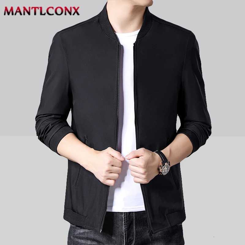 Thin Slim Fit Casual Baseball Jackets for Men Quality Spring New Mens Jacket Man Office Dress Coat Autumn Mens Clothing L3XL W251023
