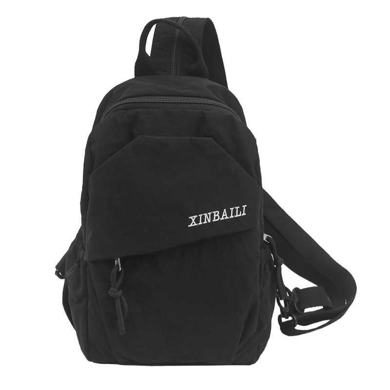 New Chest Bag for Men Casual Versatile Simple Crossbody Bag Multifunctional Single Shoulder Cycling Sports Trendy Unisex Backpack W251023