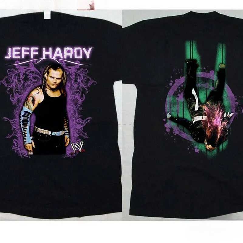 25 New Vintage Hot Trend Jeff Hardy Graphic T Shirt Hiphop Retro Fashion Brand Mens High Quality Cotton Oversize Unseix Top TeeXJ251023