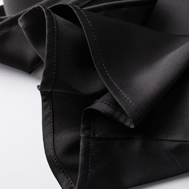 Womens Silk VNeck Strap Vest Summer Top IceWool Blend Base Layer Shirt Black Large Size Inner Wear Outerwear 251023