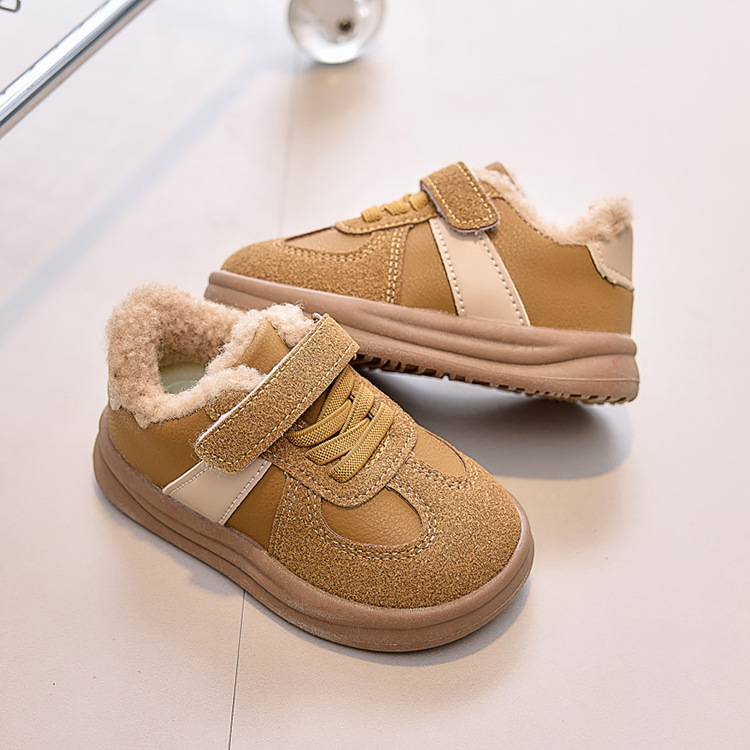 Kids Toddler Winter Shoes for Boys Girls Warm Plush Fur Cotton Shoes Cutefeet Children Flat Board Sneakers Sizes 22 - 31 C1173