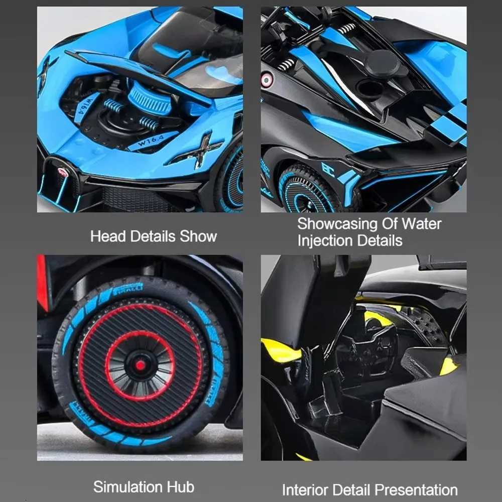 124 Bolide Revuelto Alloy Model Diecast Car Toys Doors Opened Sound Light Pull Back Miniature Vehice Boy Adult Birthday PresentT251023