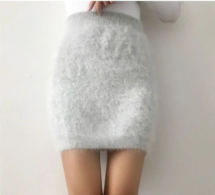 Winter Slim Sable Knitting Mink Cashmere Skirt Warm Short Skirt Fashion Women Customized More Color JN267 251020