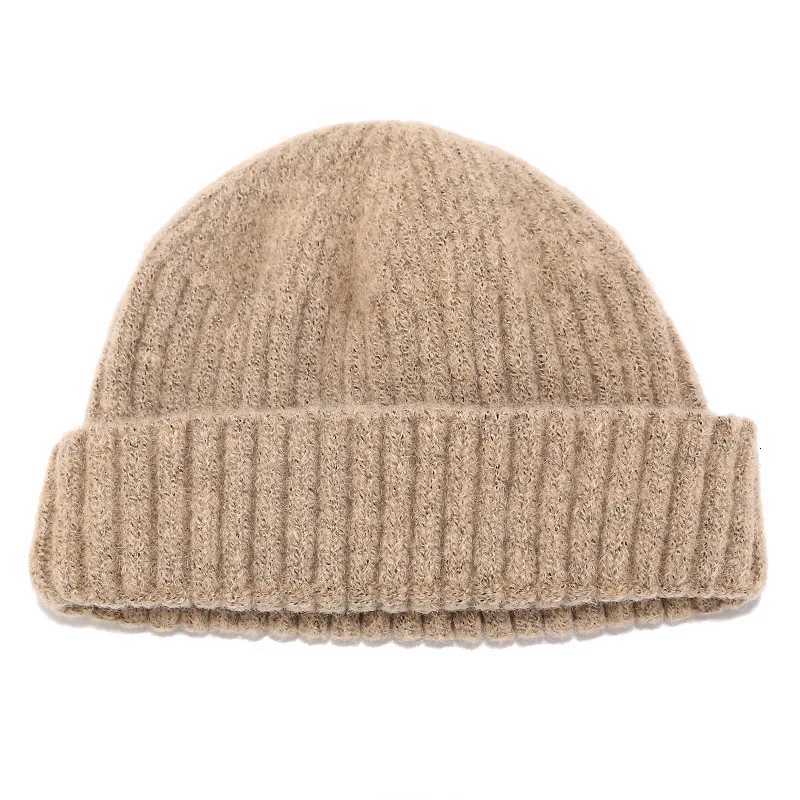 Autumn and Winter Street Trendy Hip Hop Guapi Hat Korean Edition Solid Color Knitted Hat Mens and Wens Outdoor Warm HatW251023