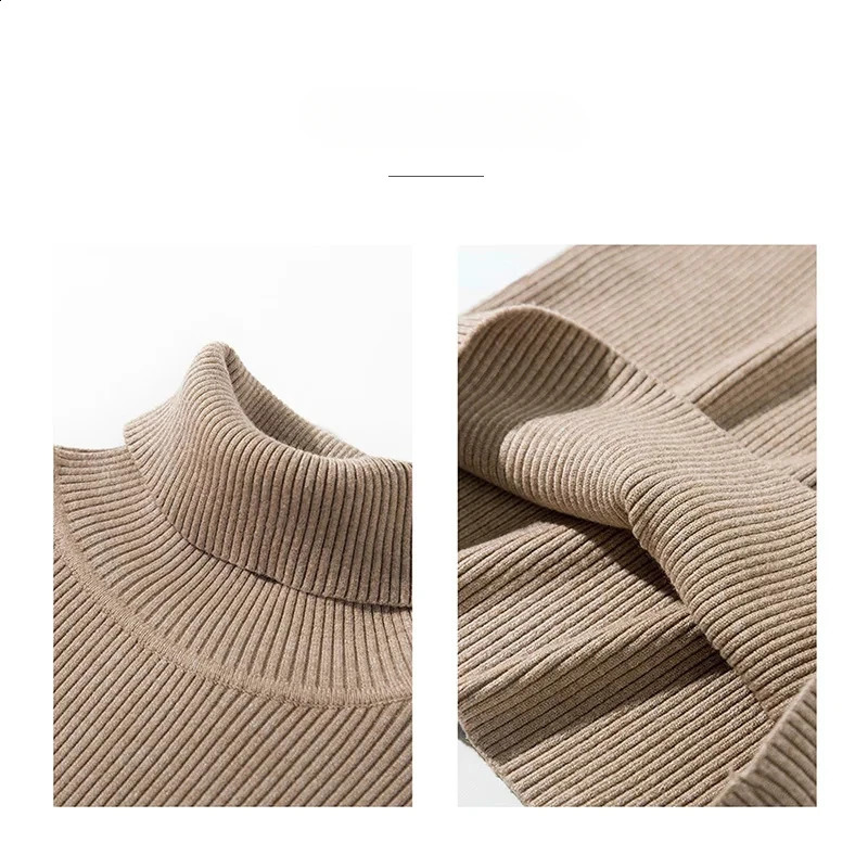 AOSSVIAO 2025 Basic Mock Neck Ribbed Sweaters for Women Cute Sexy Knitted Autumn Winter Warm Fitted Fashion Pullover Sweater 251027