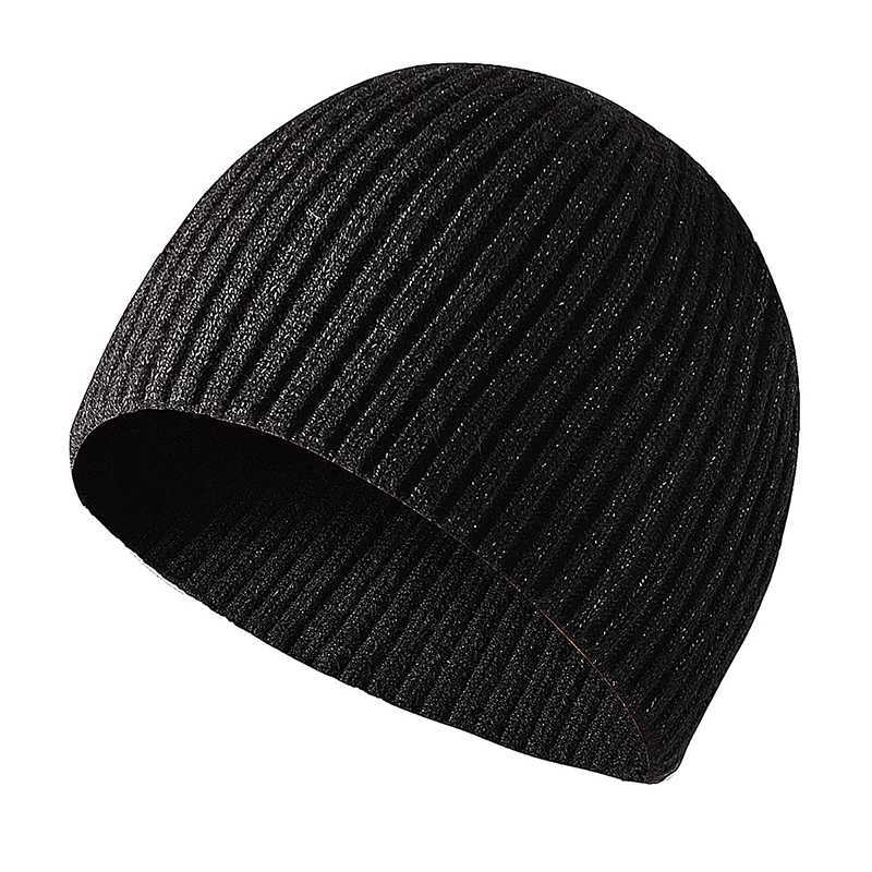 CAMOLAND New Winter Hat Men Solid Color Knitted Beanies Hat Warm Cforab Hat Outdoor Casual Skl Soft Bonnet HatsW251023