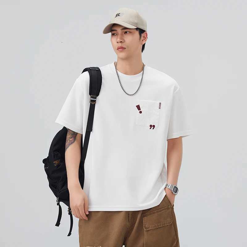 BM1601 Summer new mens shortsleeved Tshirt embroidery fashion loose hundred highend 100 cottonXJ251023