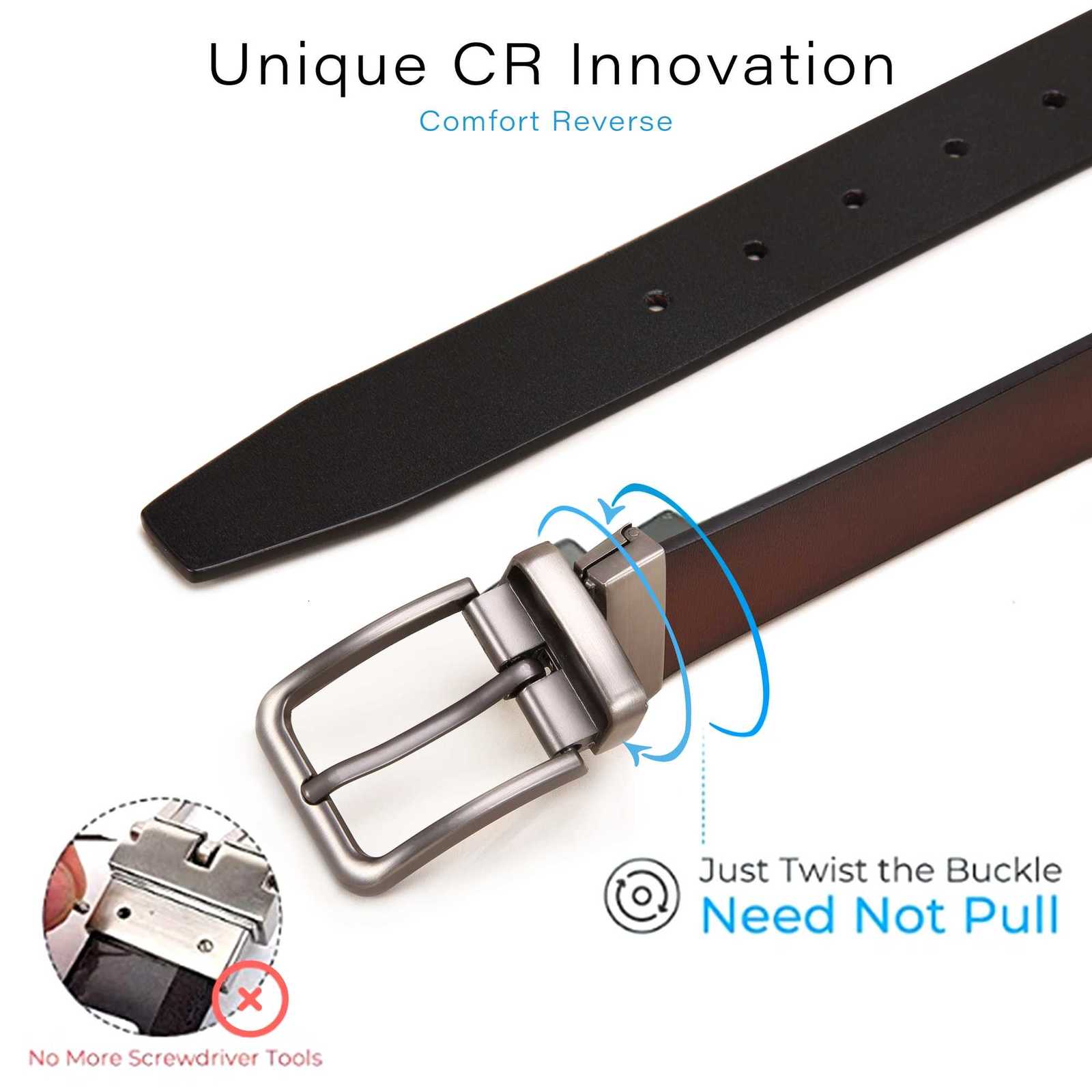 Men Leather Belt Automatic Buckle Pin Buckle High Quality Male Leather Strap Luxury Jeans for Men AccessoriXJ251023