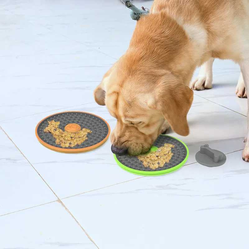 Pet Supplies Dog Cage Licking Pad Multifunctional Slow Food Bowl Cat Cage Sucker Silicone Feeder HUAN LE YANG GUANG Y251023