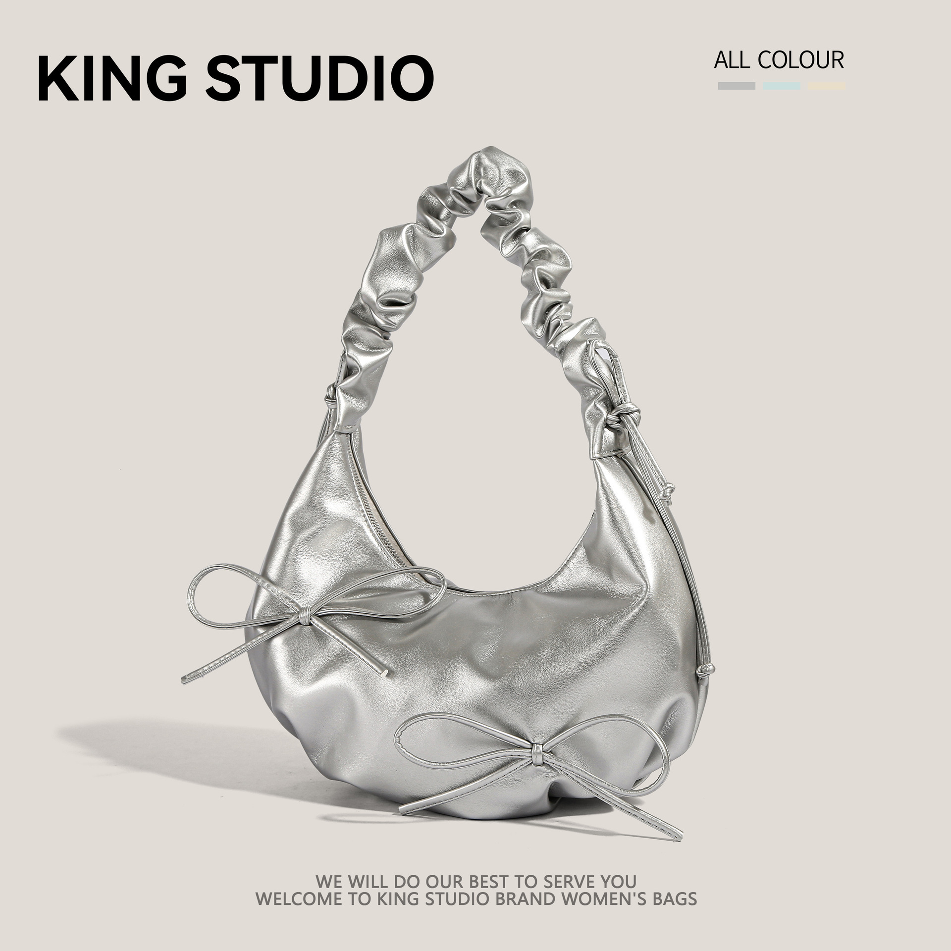 Luxury Brand Designer Bag Niche Design Pleated Strap Bowknot Shoulder Bag Cloud Bag For Women 2025 New Trend High-Quality Texture Underarm Bag