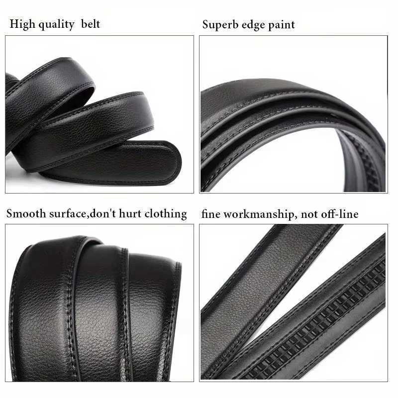 Mens belts Automatic buckle PU high quality leather for men Casual leather strap for jeansXJ251023