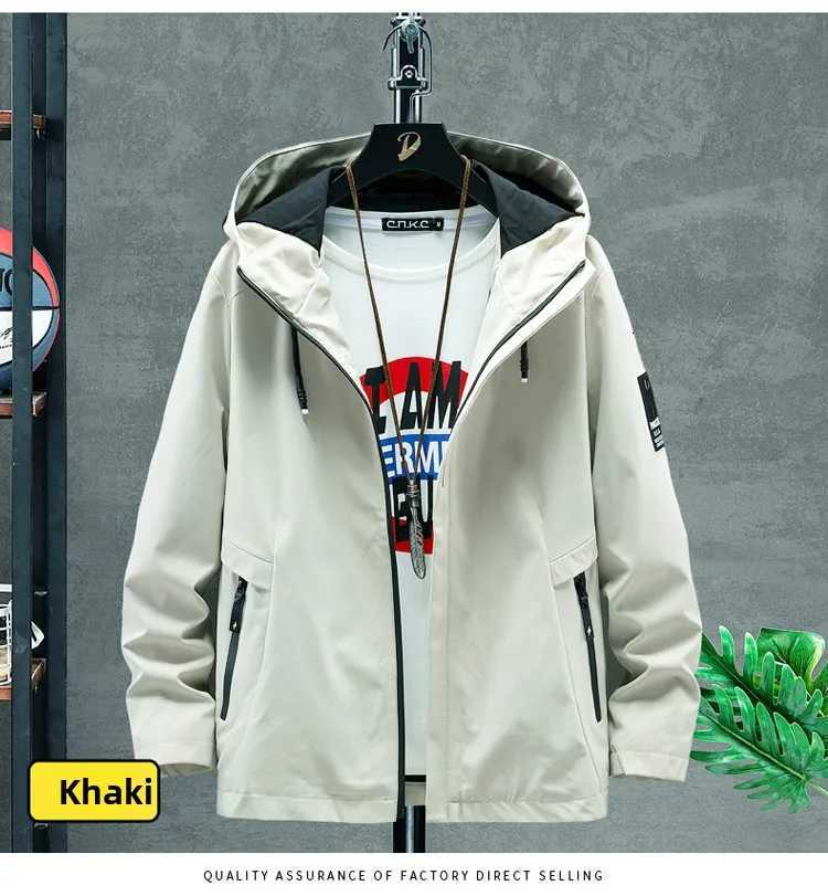 Autumn and Winter Mens Hooded Jacket Womens Waterproof Windbreaker Outdoor Fishing Fourseason Mountaineering Clothing Trend W251023