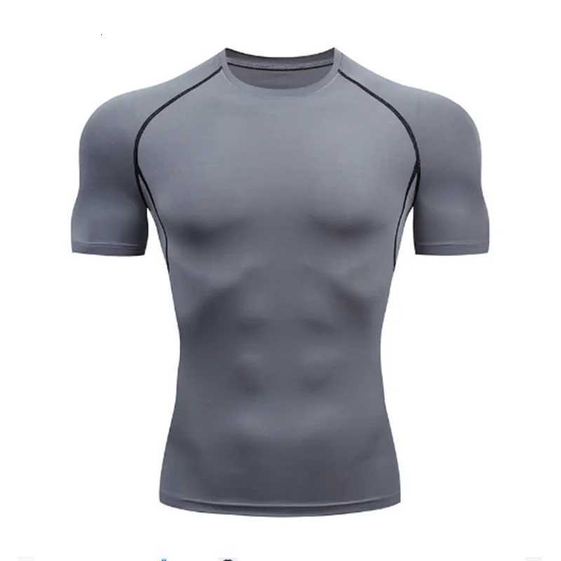 Men Running Compression Tshirt Short Sleeve Sport Tees Gym Fitness Sweatshirt Male Jogging Tracksuit Homme Athletic Shirt TopsXJ251023