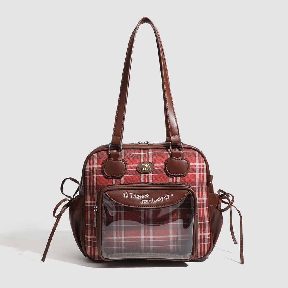 Japanese Haruku Y2K Ulzzang Ita New Sweet and Fashionable Transparent Women's Handbag JK Uniforms Shoulder Crossbody Bag