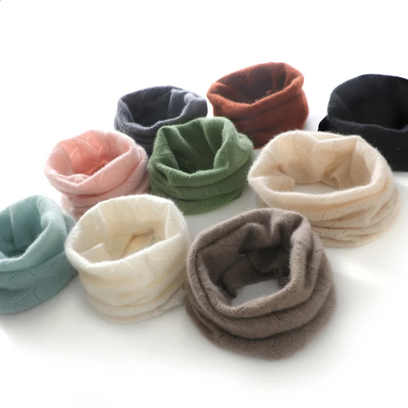 Neck wrap womens winter advanced sense pullover baby childrens warm collar knitted one hat 100 pure cashmere neck cover 251020