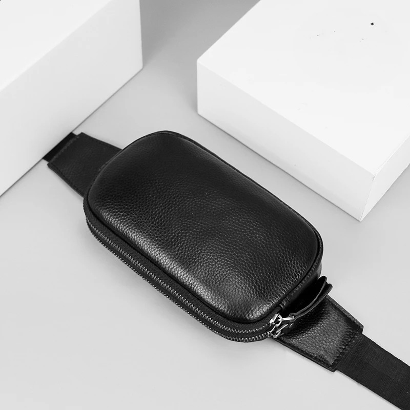 Leather Waist Pack Fanny Bag for Men Women Outdoor Travel Sports Running Walking Hiking Slim Cell Phone Purse Waist Wallet Pouch251023