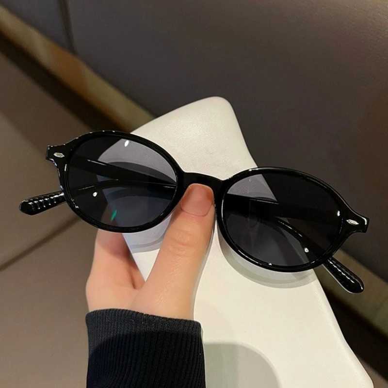 New Vintage Oval Sunglasses Women Men Luxury Brand Small Rectangle Sun Glasses Female Small Ellipse Eyewear Oculos De SolW251023
