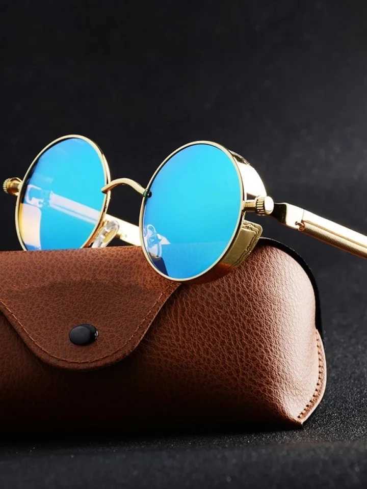 Metal Steampunk Sunglasses Men Women Fashion Round Glasses Brand Designer Vintage Sun Glasses High Quality Oculos de sol UV400W251023