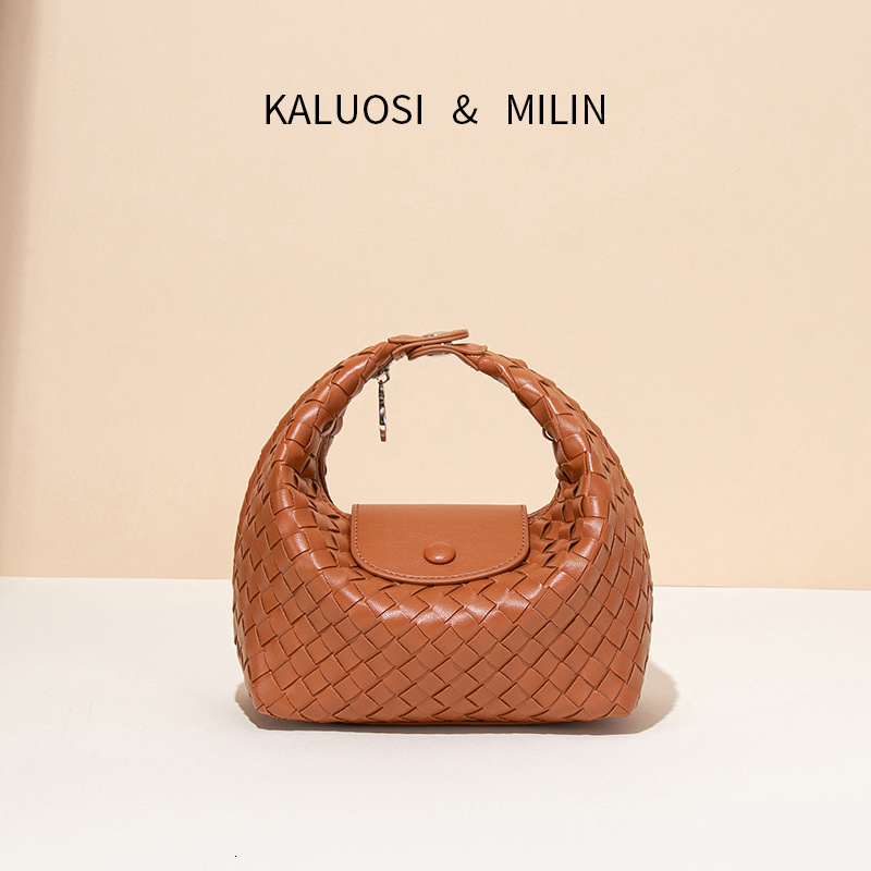 Luxury Brand Designer Bag Bag For Women Dragon Embroidered Bag 2025 Spring Summer New Woven Bag Single Shoulder Crossbody Handbag Crescent Bag Dumplin