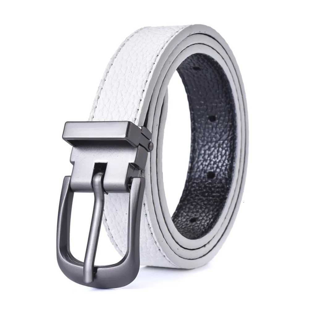 Unisex belt casual versatile simple black thin waist belt Korean style retro pin buckle jeans belt studentXJ251023