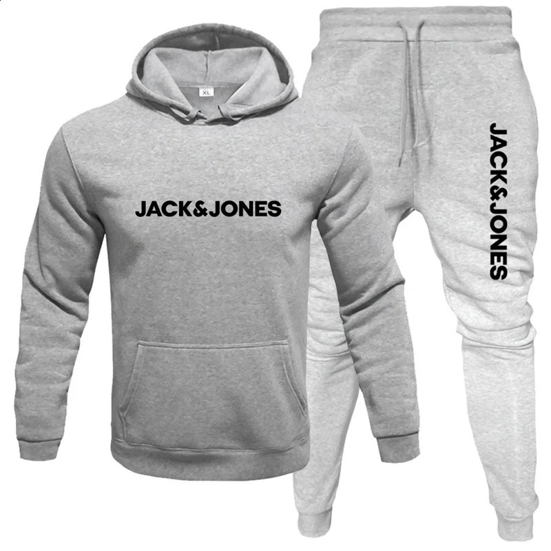 AutumnWinter Mens Hoodie Set Fashion Printed Casual Warm Windproof Suitable for Outdoor Activities 251023
