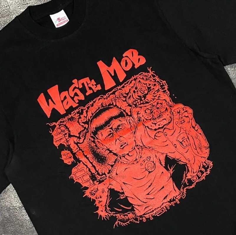 New Retro Street Spoof Tshirt Loose Fashion Trendy Brand Clothing for Women American Goth Harajuku Oversized Shortsleeved MenXJ251023