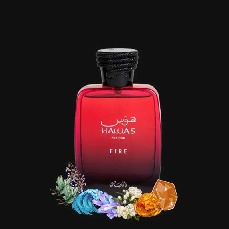 100ML RASASI Hawas Fire Eau De Parfum Pheromone Fragrance Arabian Womens Perfume Pheromone Cologne Man Attract The Opposite SexW251023