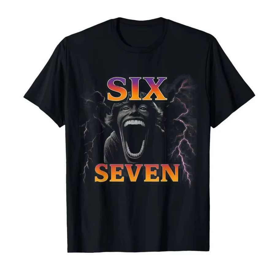 67 Six Seven Bootleg 6 7 Meme Design Funny 6 7 Tshirt for Men Women 100 Cotton T Shirts Short Sleeve Tops 09061XJ251023