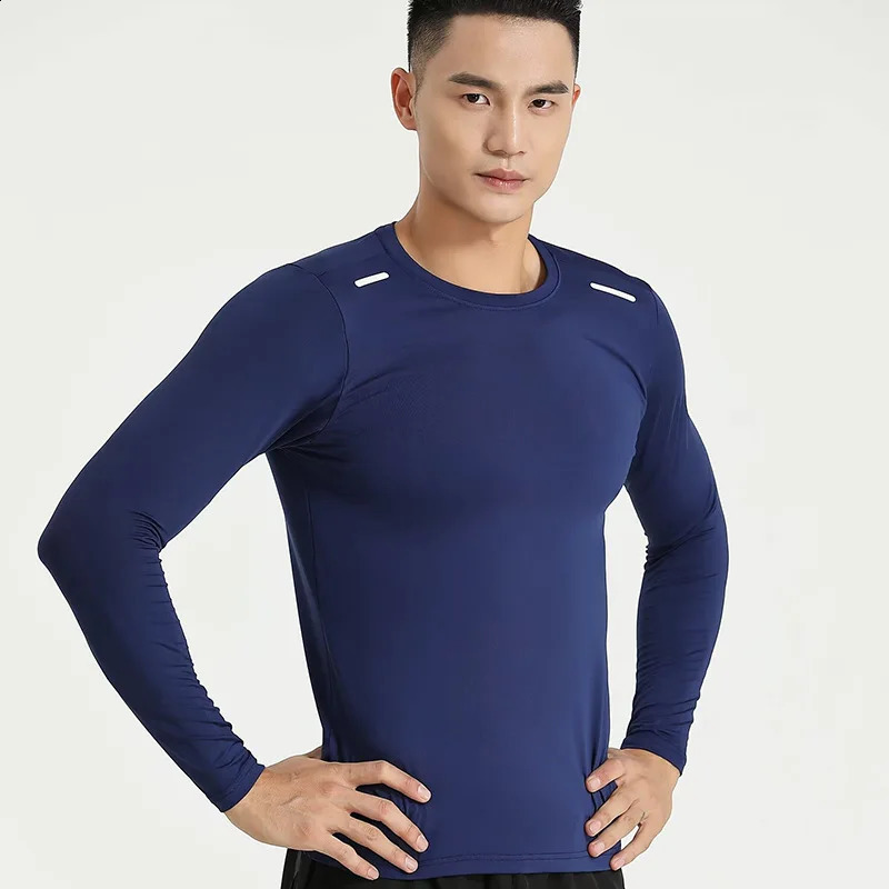Male Jogging Homme Athletic Shirt Tops Men Compression Running TShirt Fitness Tight Long Sleeve Sport Tshirt Training Sportswe 251023