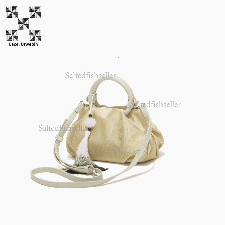 Lacel Urwebin Designer Women's Hand-held Cloud Bag Luxury New High-end Versatile New Chinese Style Dumpling Bag Mini Embroidered Shoulder Crossbo