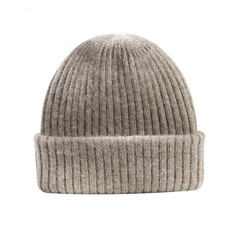 Winter De Brimss Casual Hat Warm Rabbit Fur Knit Hat wens doublayer Thick Wool Hat Casual Hat Toe Cold Hat 4m868W251023