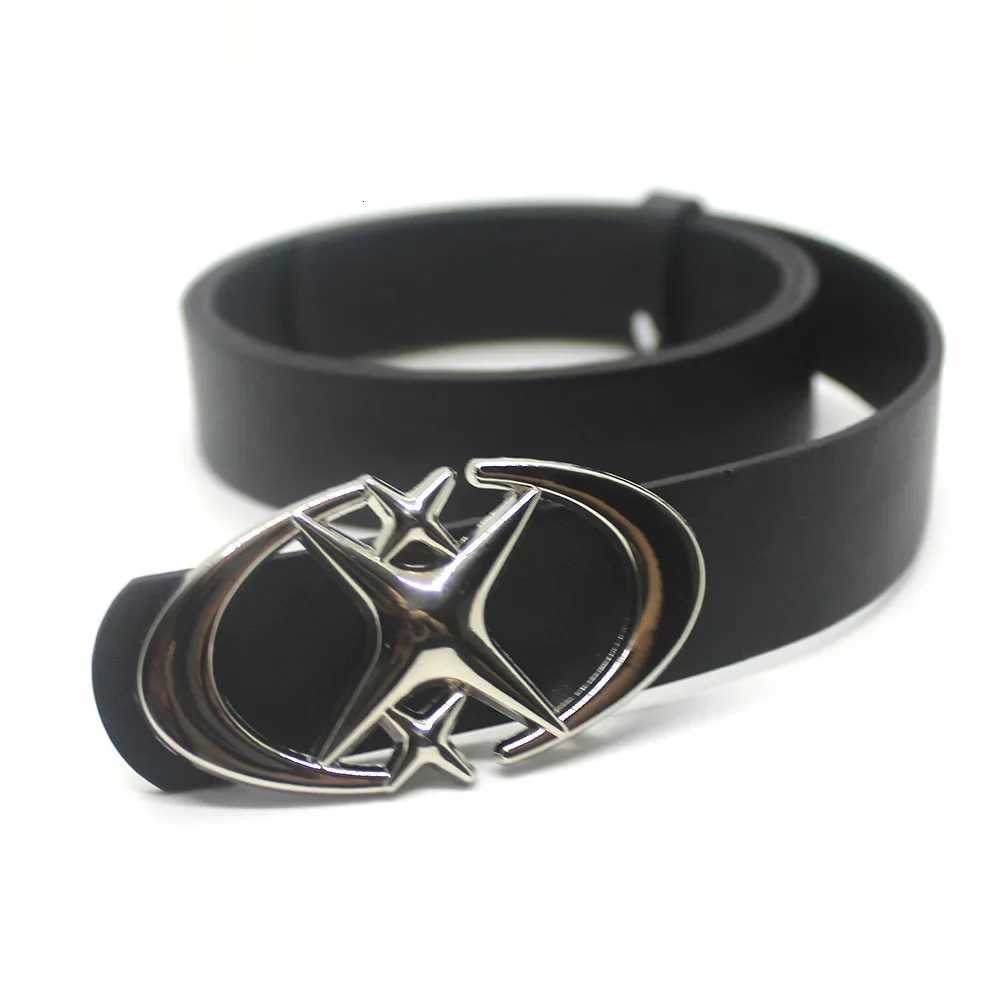 Punk Moon Star Buckle Belt Design Cross Metal Vintage Gothic Men Women Y2k Belt Pu Leather Waistband Jeans Pants Decorative BeltXJ251023