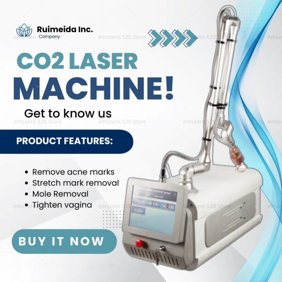 Portable Painless Co2 Fractional Laser Scar Removal Machine for Skin Rejuvenation Wrinkle Remover and Pigment Remove NEW