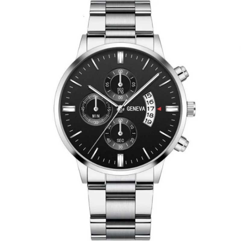 Fashion Men Stainless Steel Watch Luxury Calendar Quartz Wrist Watch Mens Business Watches for Man Clock Montre HommeL251023