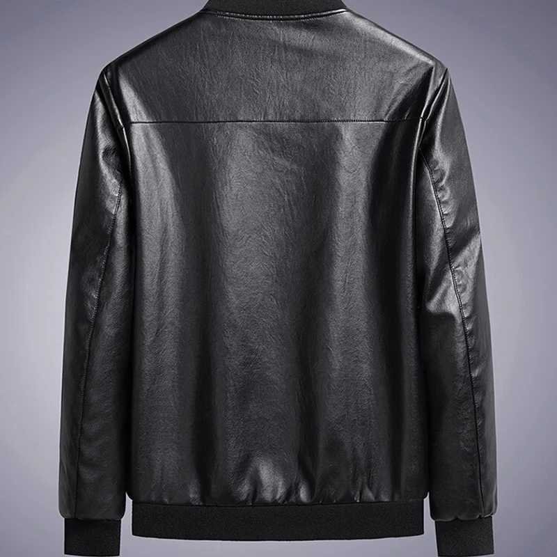Spring Autumn Men Motorcycle Casual Leather Jacket Mens Faux PU Jacket Man Biker Vintage Fashion Jacket Coats Male Plus Size 8XL W251023