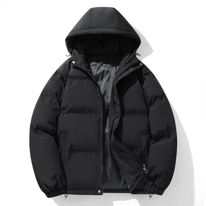 Men Thick Warm Hooded Coats Trendy Windproof Parkas Mens Winter Casual CottonPadded Jacket Bread Jackets 251023